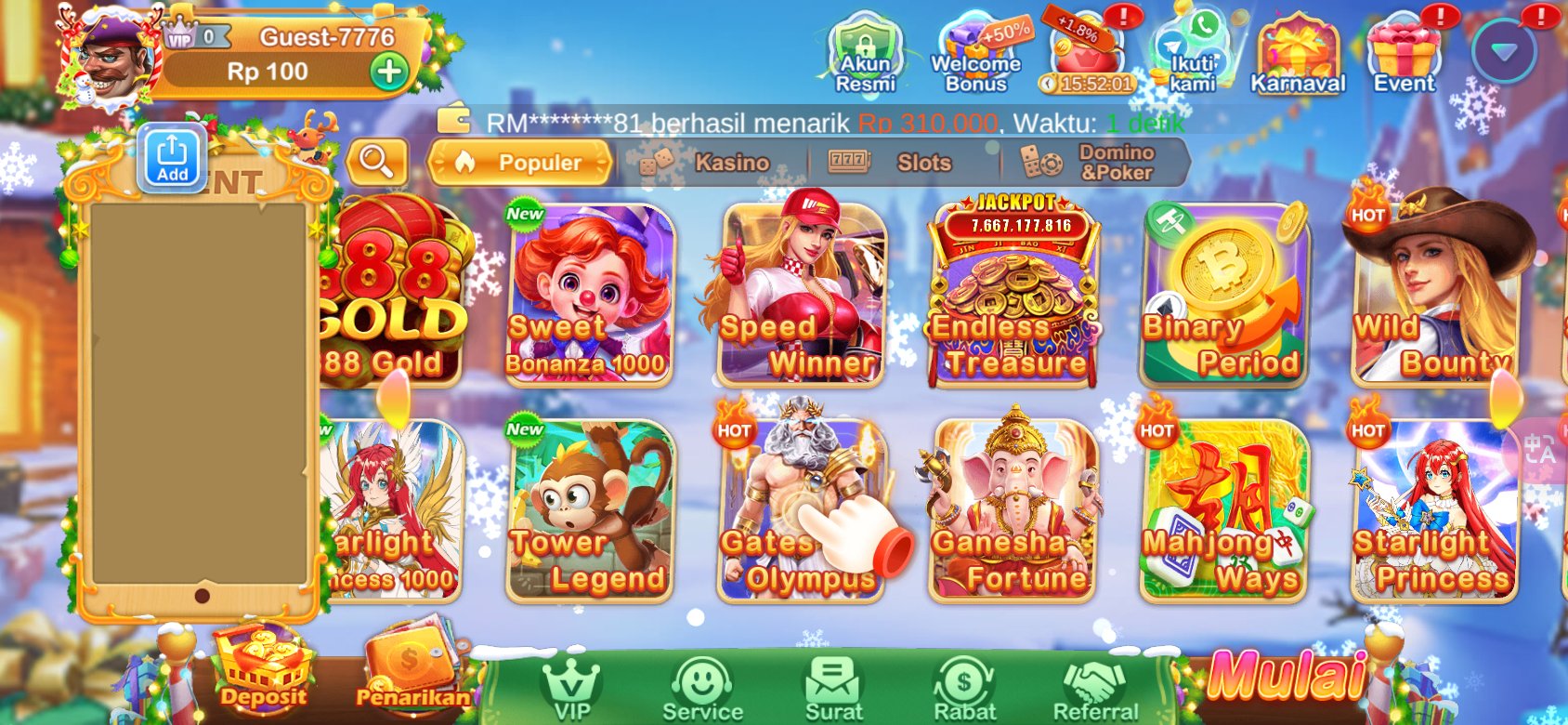 Koleksi game slot terbaik di tt777 dengan jackpot besar.